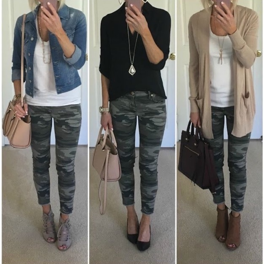 Camo skinny pants